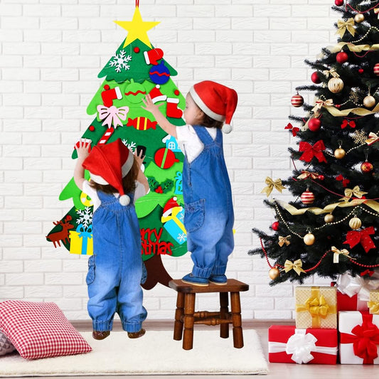 🎄 Felt Interactive Christmas Tree for Kids